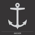 Anchor Icon illustration Royalty Free Stock Photo