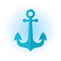 The anchor icon is made in vector. Isolated objects on white background. Flat vector. Icons for the Internet, websites, social