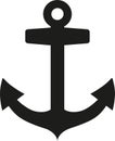 Anchor icon vector vector