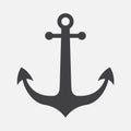 Anchor icon vector, solid illustration Royalty Free Stock Photo