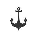 Anchor logo icon vector