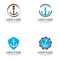 Anchor Logo Template vector symbol design Royalty Free Stock Photo