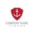 Anchor Logo Template vector symbol design Royalty Free Stock Photo