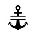 Anchor monogram line icon
