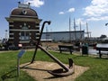 Anchor monument next to the sluice