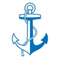 Anchor nautical vector icon by crafter oks Royalty Free Stock Photo
