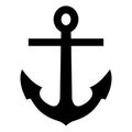Anchor nautical vector icon by crafter oks Royalty Free Stock Photo