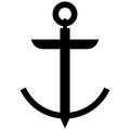 Anchor nautical vector icon by crafter oks Royalty Free Stock Photo