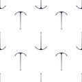 Anchor navy blue pattern Royalty Free Stock Photo