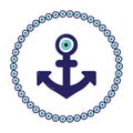 Anchor nazar blue