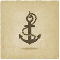Anchor old background Royalty Free Stock Photo