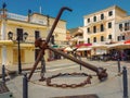 Anchor old in parga city center greece