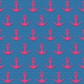 Anchor Pattern Royalty Free Stock Photo