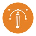 Anchor point, pen tool icon logo