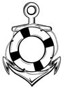 Anchor and ring-buoy