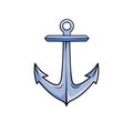 Anchor for sailing boat, element of ocean yacht