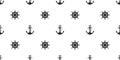 Anchor Seamless Pattern helm vector boat isolated maritime Nautical chain tropical background wallpaper Royalty Free Stock Photo
