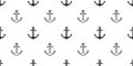 Anchor Seamless Pattern helm vector maritime Nautical isolated sea ocean boat background wallpaper