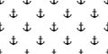 Anchor seamless pattern helm vector maritime nautical sea ocean boat isolated background wallpaper white