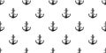 Anchor seamless pattern vector boat pirate helm maritime Nautical sea ocean scarf isolated repeat wallpaper tile background design Royalty Free Stock Photo