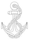 Anchor Ship Boat Chain Nautical Illustration