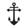 Anchor Ship Icon on White Background. Vector Royalty Free Stock Photo