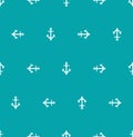 Anchor ship pixel art pattern seamless. 8 bit background