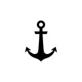 Anchor silhouette icon Royalty Free Stock Photo