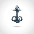 Anchor Silhouette Isolated Object
