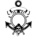 Anchor steering wheel skull pistols