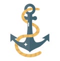 Anchor symbol vector icon