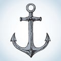 Anchor. Vector drawing