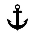 Anchor vector icon. boat illustration symbol. pirate sign. maritime logo. Royalty Free Stock Photo