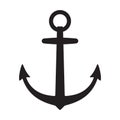 Anchor vector icon logo boat pirate Nautical maritime helm illustration symbol graphic design clipart Royalty Free Stock Photo