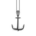 Anchor vector icon. Royalty Free Stock Photo