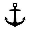 Anchor vector logo icon helm Nautical maritime boat illustration symbol