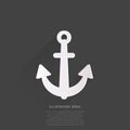 Anchor web icon vector illustration. Royalty Free Stock Photo