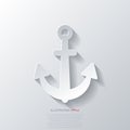 Anchor web icon vector illustration. Royalty Free Stock Photo
