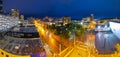 Anchorage downtown at night, Alaska, AK, USA Royalty Free Stock Photo