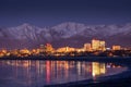 Anchorage Skyline on Winter Twilight