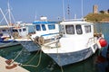 Anchored boats Royalty Free Stock Photo