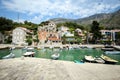 Anchored boats in Mlini Royalty Free Stock Photo