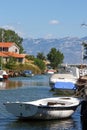 Anchored boats near Nin Royalty Free Stock Photo