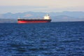 Anchored Tanker. Royalty Free Stock Photo