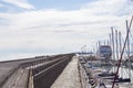 Visiting the Catania dock on a summer day