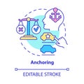 Anchoring concept icon