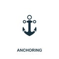 Anchoring icon. Monochrome simple Neuromarketing icon for templates, web design and infographics