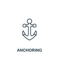 Anchoring icon. Monochrome simple Neuromarketing icon for templates, web design and infographics