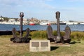 Monument in honor of the union of peoples, by the bonds of the seas and solidarity.