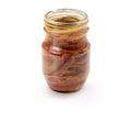 Anchovies on jar